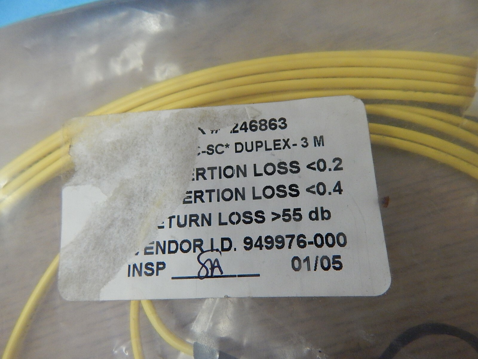 NEW Compulink 246863 2-Fiber Jumper 10′ Single Mode Ceramic Tip Ultra Polish