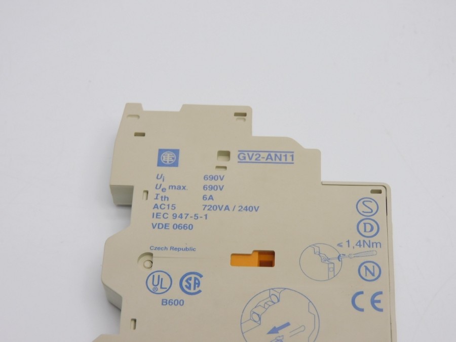 AUXILIARY CONTACT GV2-AN11 690V 6A NSNP