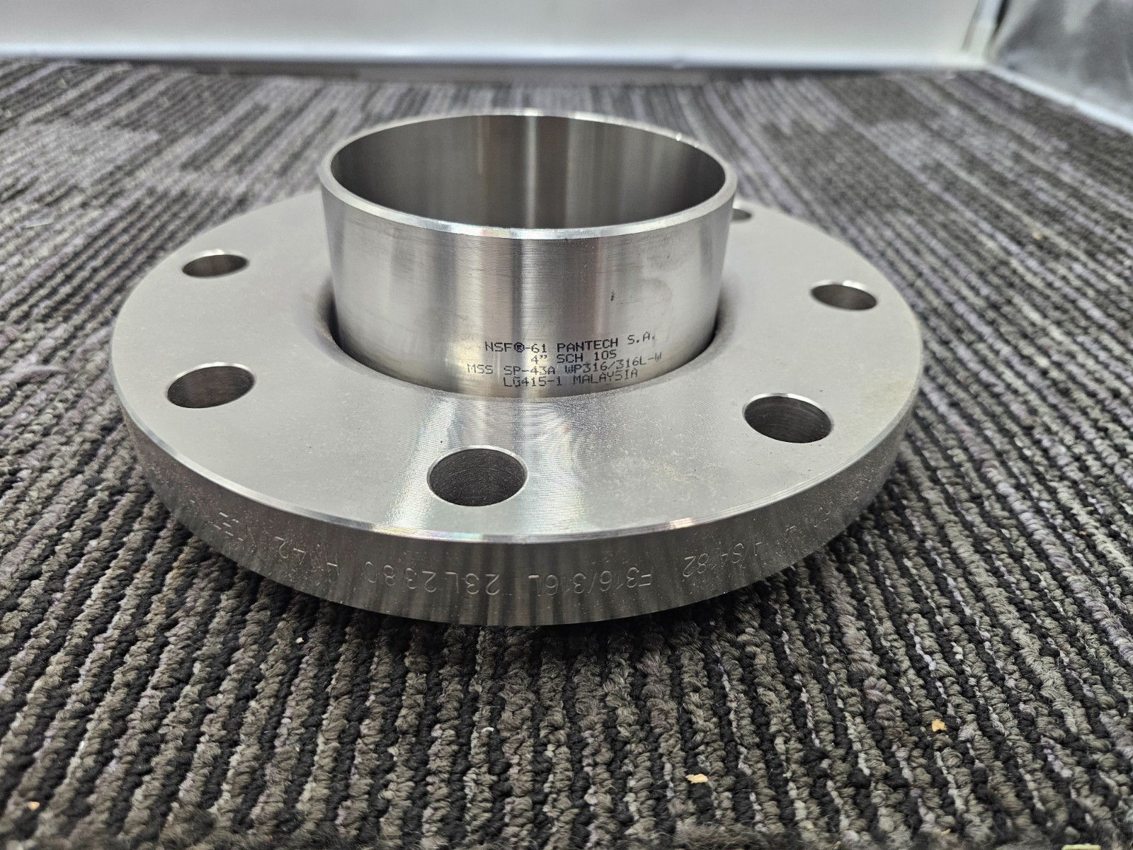 FTC B16.5 150 4 A/SA182 Neck Flange F316/316L 23L2380 HM42 NSF 61 4″ SCH