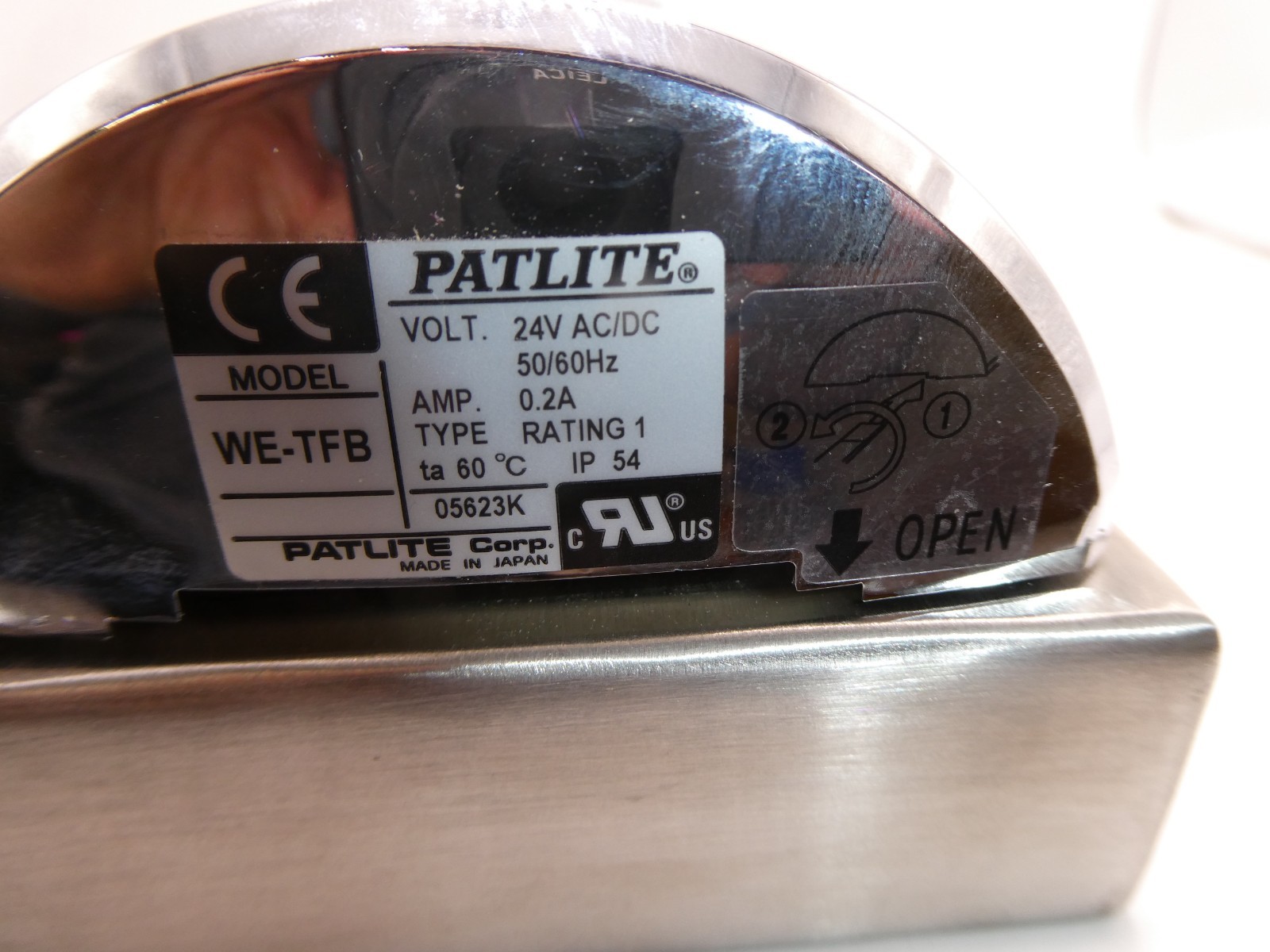 Patlite WE-TFB 24V AC/DC 50/60Hz 0.2A IP54