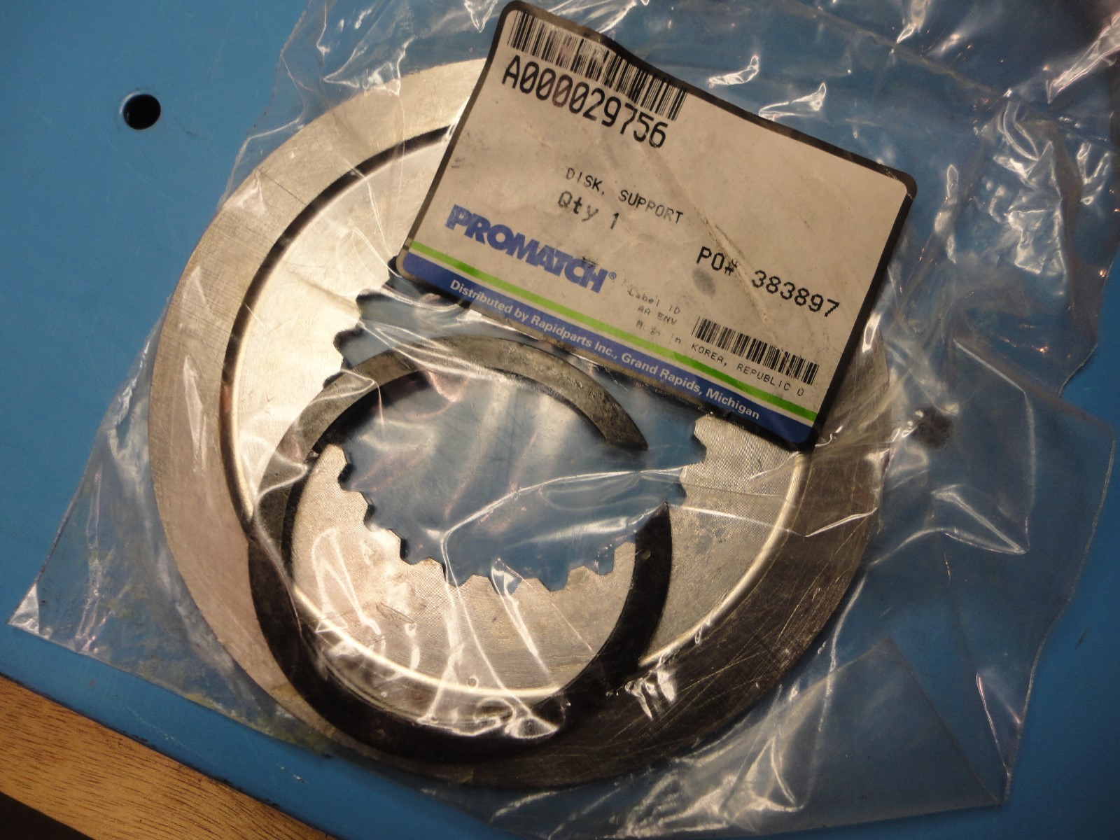 New, Free Ship, A000029756 Disc Support, 4-13/16″ O.D., Cat Mitsubishi ?