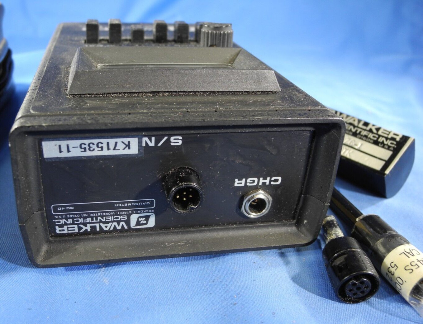 Walker Scientific MG-4D Portable Gaussmeter w Broken Probe MG-4D &ZG-1.
