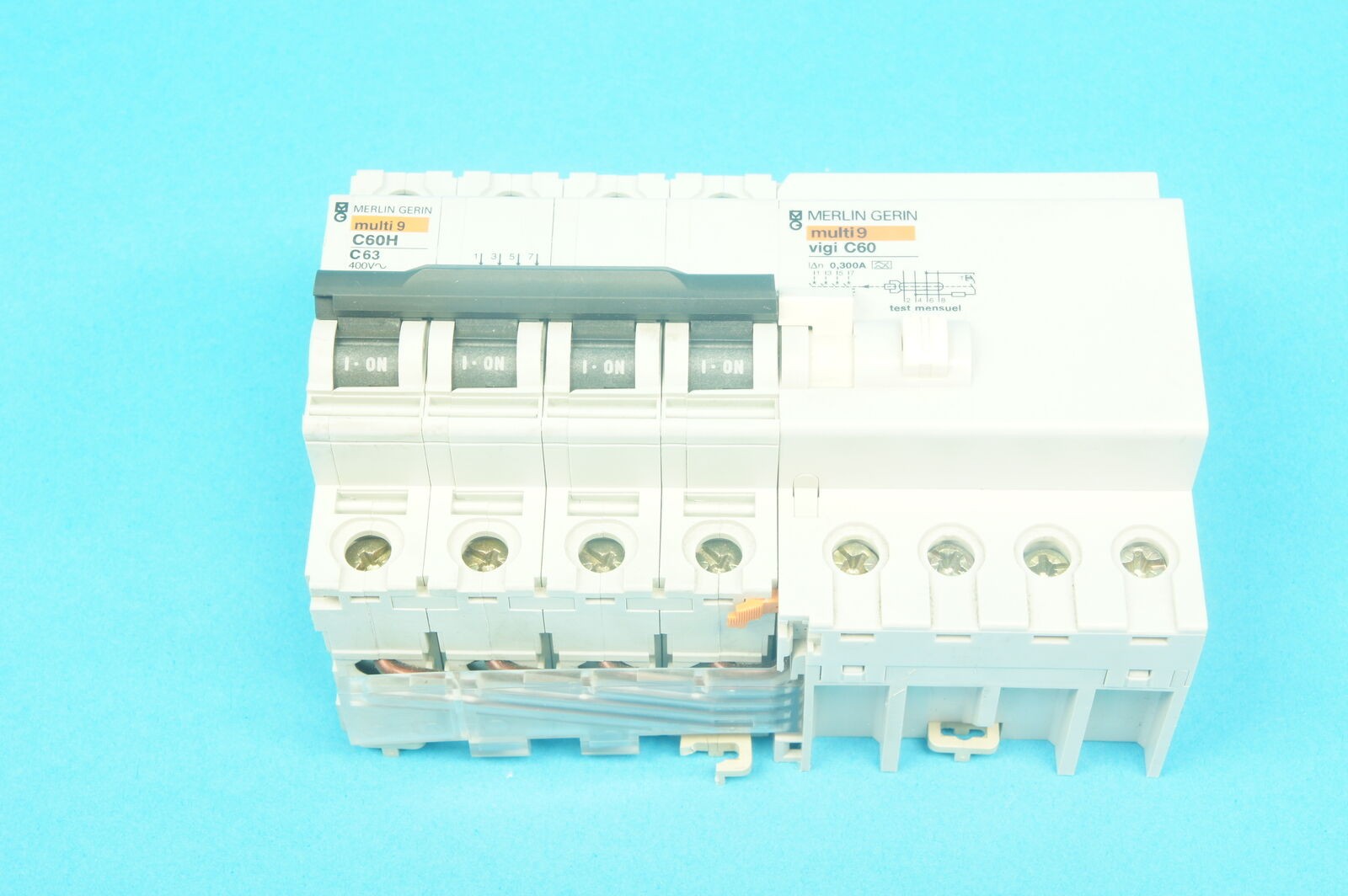Merlin Gerin Multi 9 25019 CB C60H C63A + Vigi C60 RCD 300mA 26729 4 in