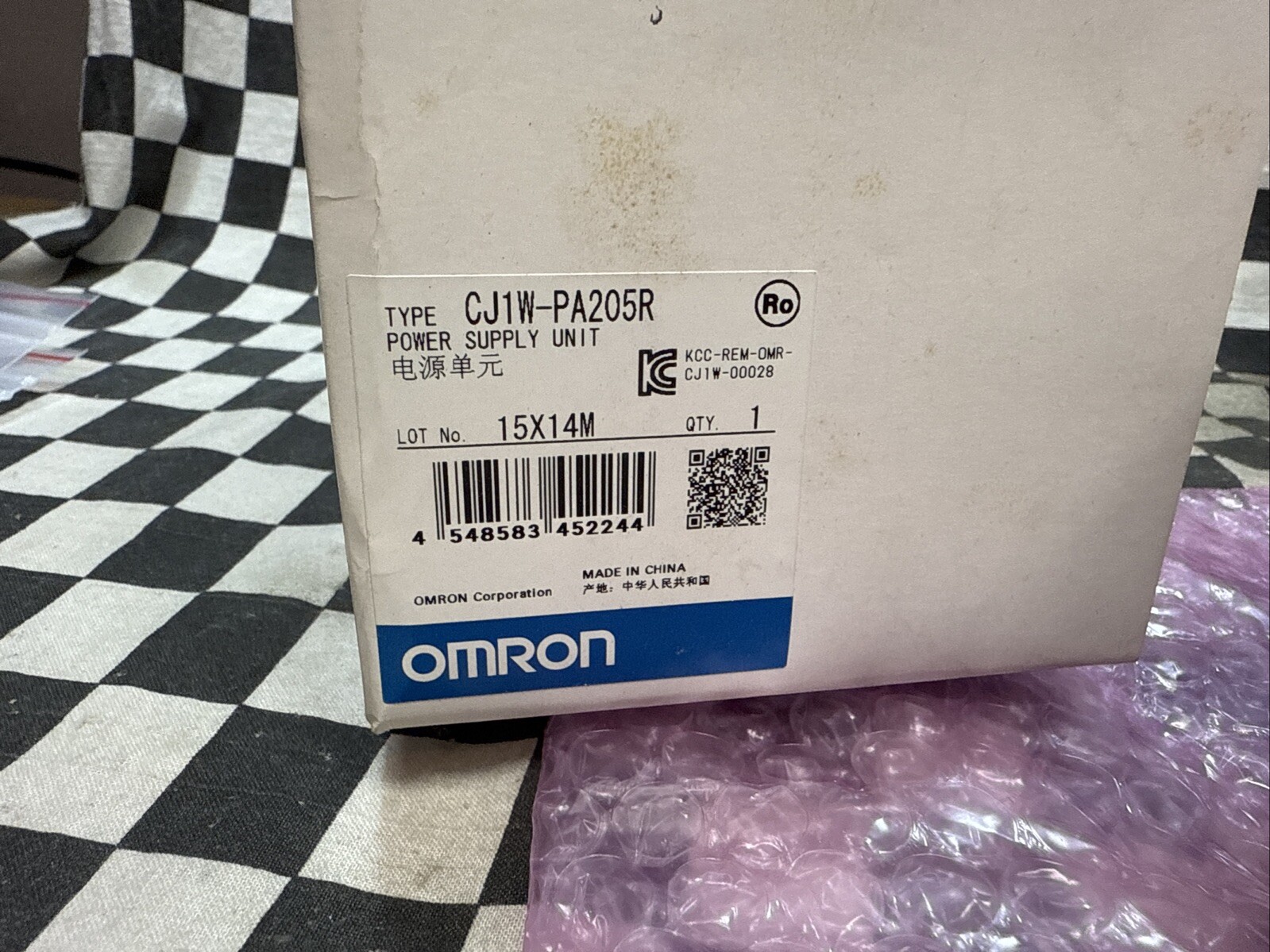 OMRON POWER SUPPLY, 100-240V, 100VA, CJ1W-PA205R, CJ1WPA205R, SHIPSAMEDAY#1212P6
