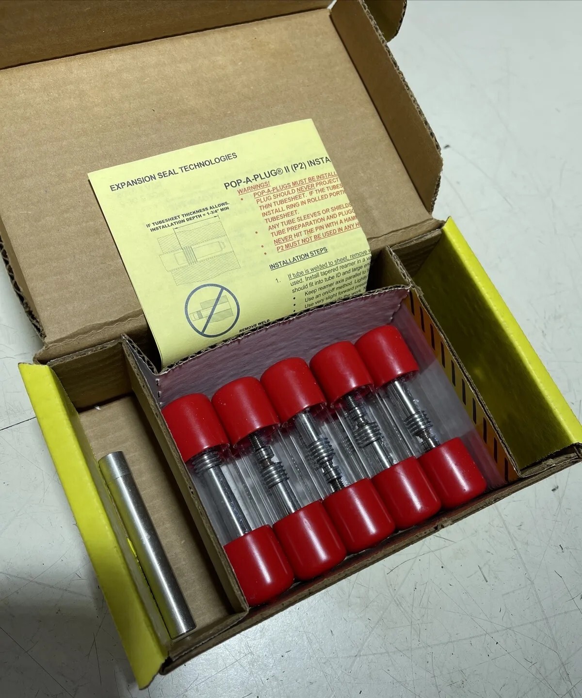 *New* Pop-A-Plug II Kit P2-480-S 0.480”/0.481” To 0.500” ID (Box Of 10)
