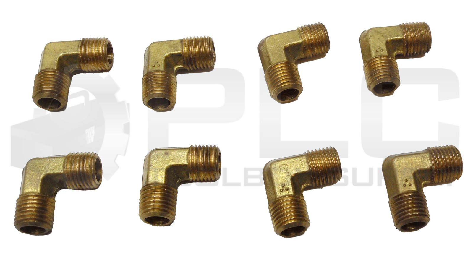 LOT OF 8 NEW 1/2″ ID FEMALE 90° ELBOW FITTINGS BRASS