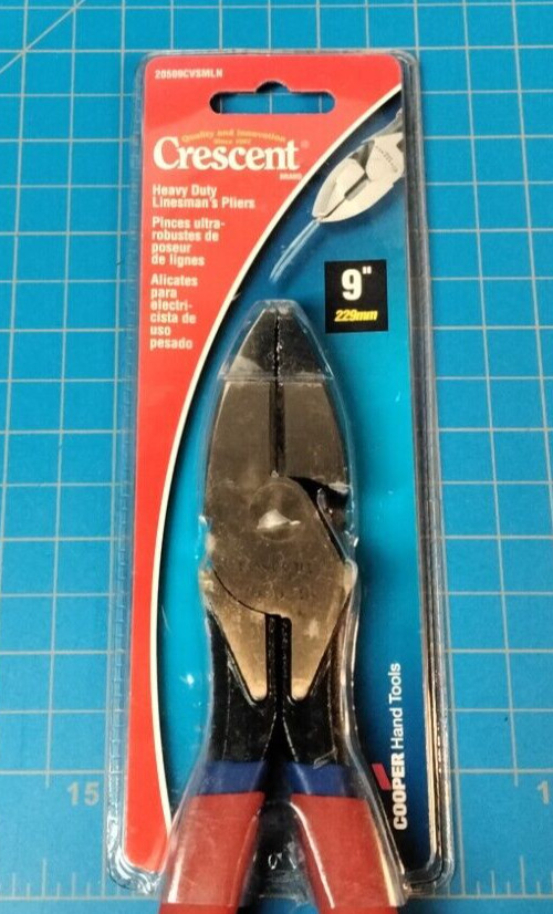 Crescent 2050-9 Lineman’s Pliers 9 In. High Leverage 20509CVSMLN