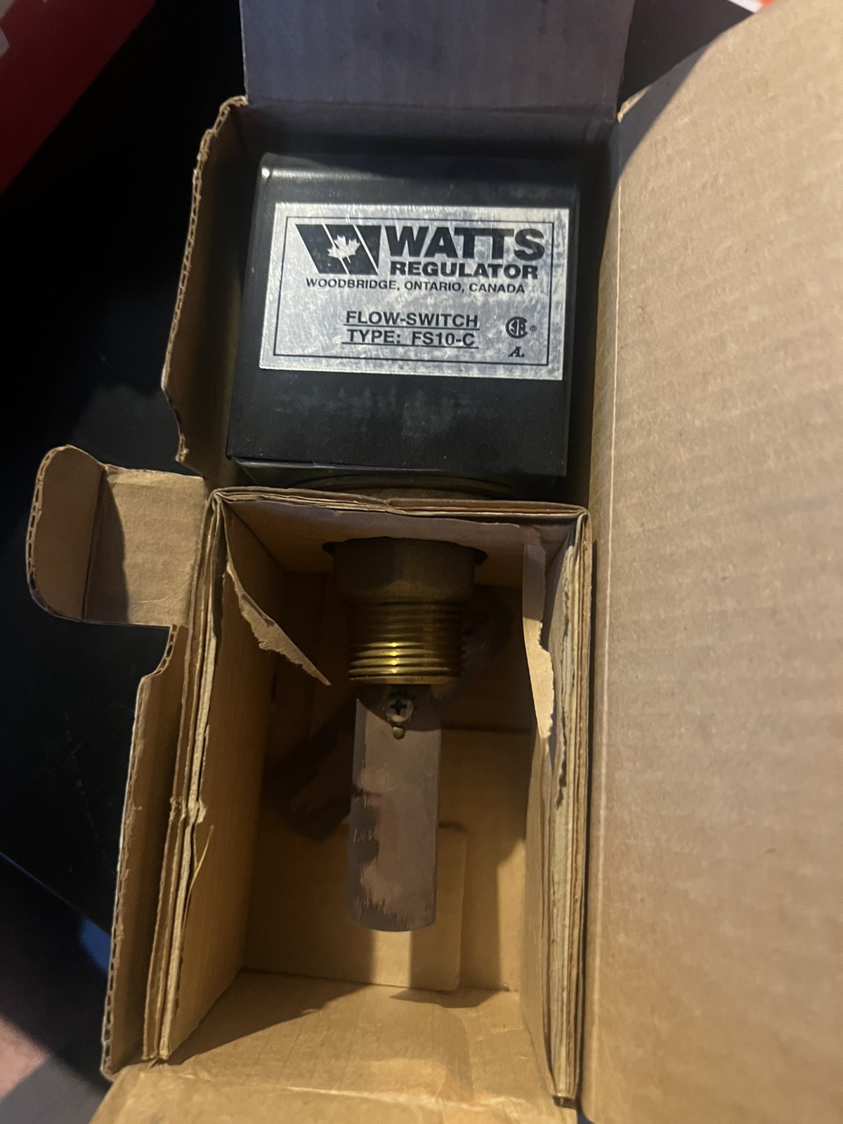 Watts Regulator Type FS10-C Flow Switch