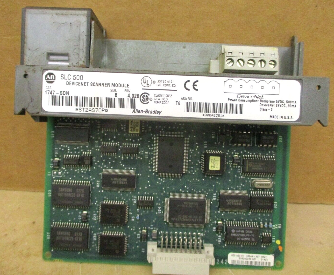 Allen-Bradley SLC 500 1746-P3 SLC 5/04 CPU 1747-L542 48662GN