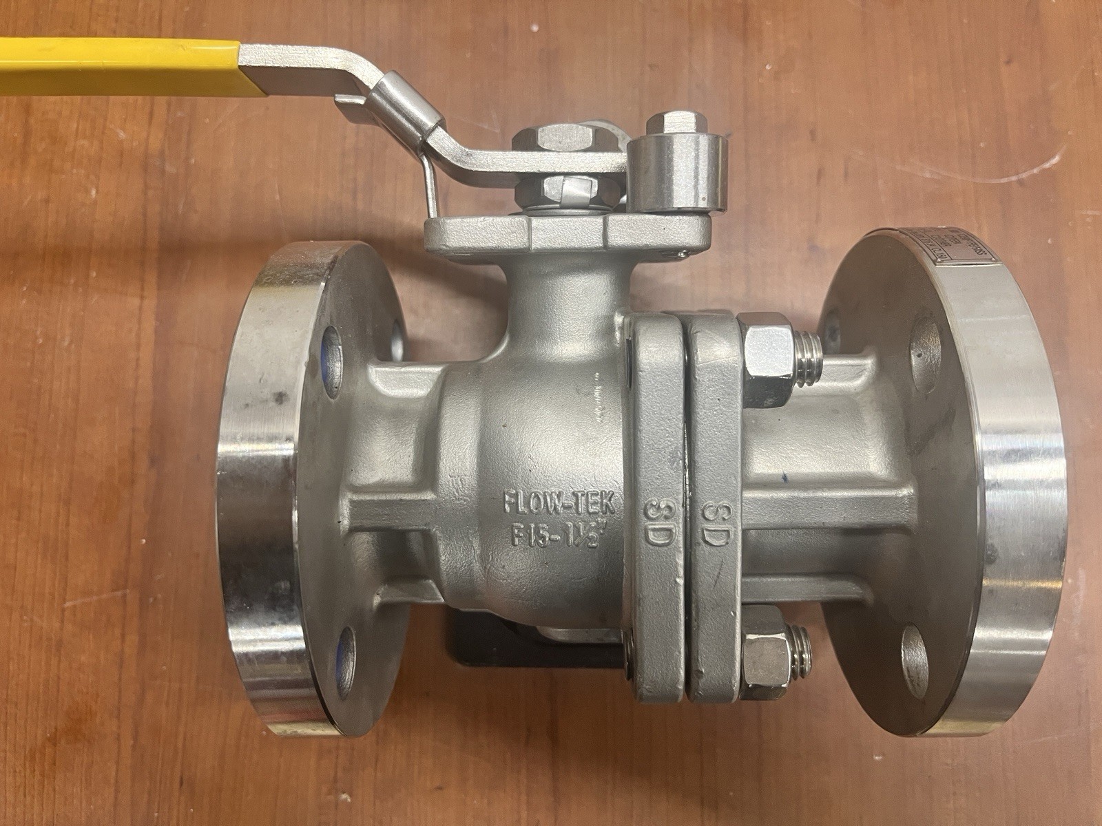 FLOW-TEK SS F15 1-1/2″ stainless VALVE 1-1/2-150 CF8M TFM-1600 275PSI 316 flange