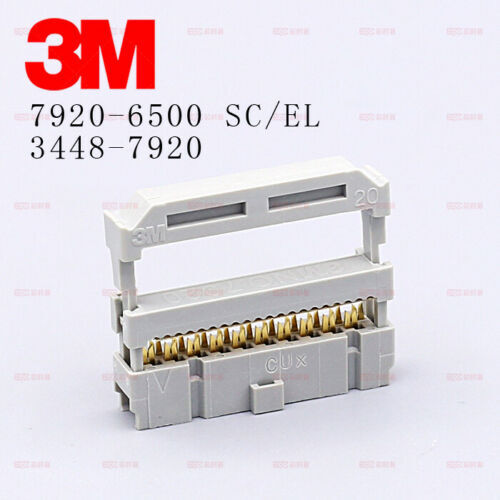 3M 2.54mm Pitch IDC Connector 7920-6500 with Buckle 3448-7920