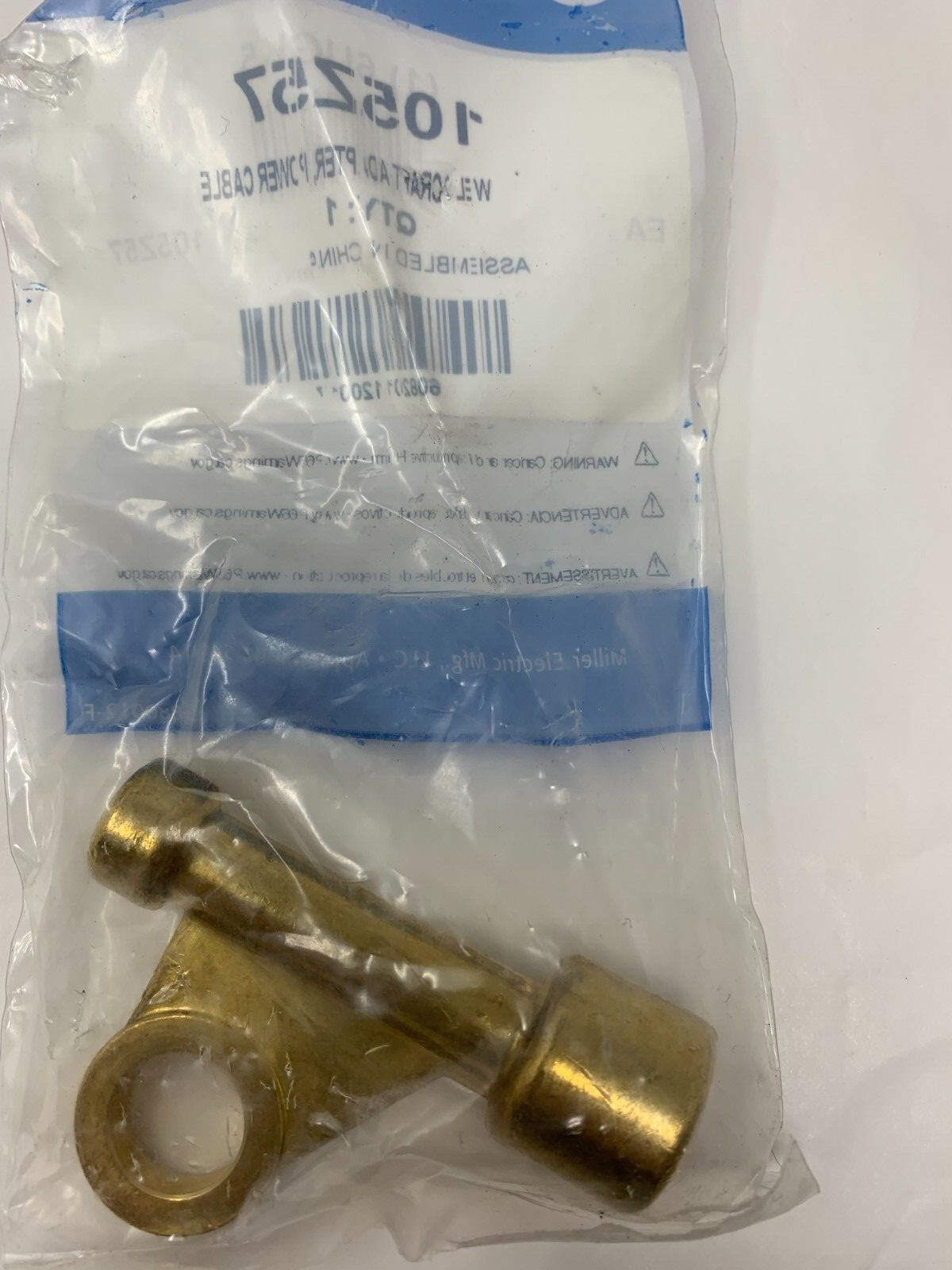 Miller Electric 6UGk5 Power Cable Adapter 3/8″-24 5/8″-18RH Size Connection