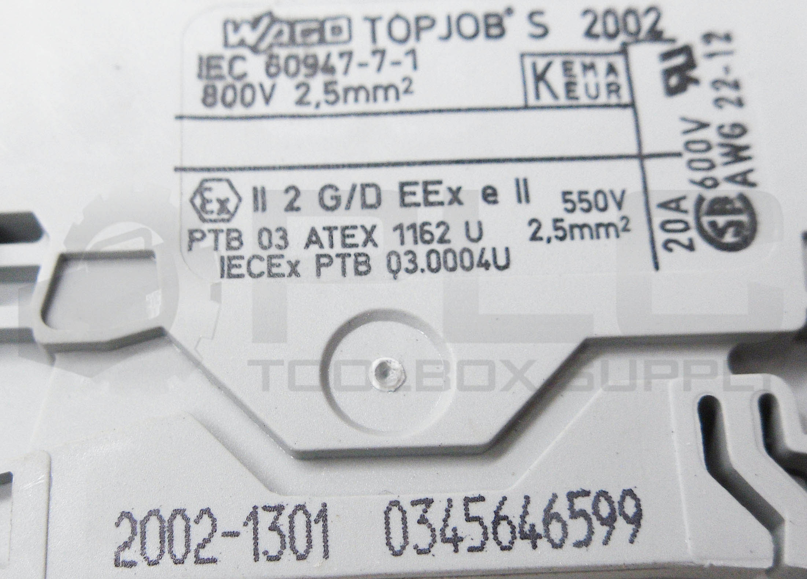 LOT OF 4 NEW WAGO 2002-1301 TERMINAL BLOCK