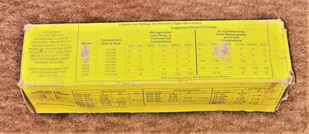 ALCO CONTROLS Liquid Line Drier 3/4″ Flare EK306