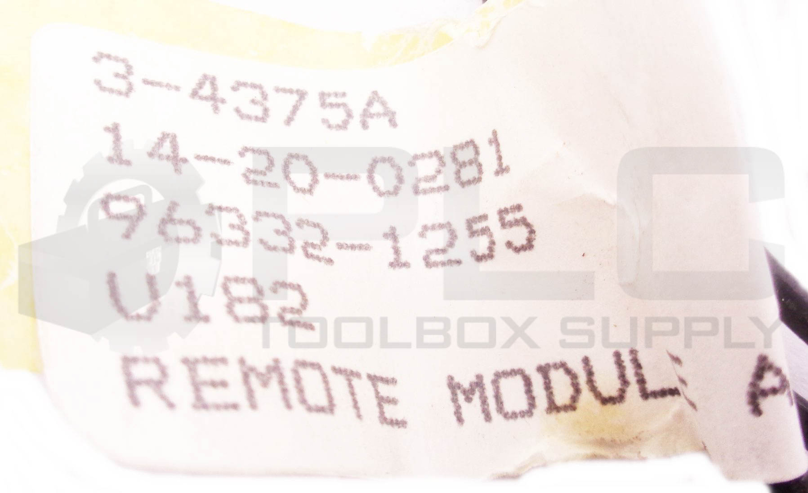 NEW METCO 14-20-0281 REMOTE MODULE ASSEMBLY 1A 125-250V AC/DC 14200281
