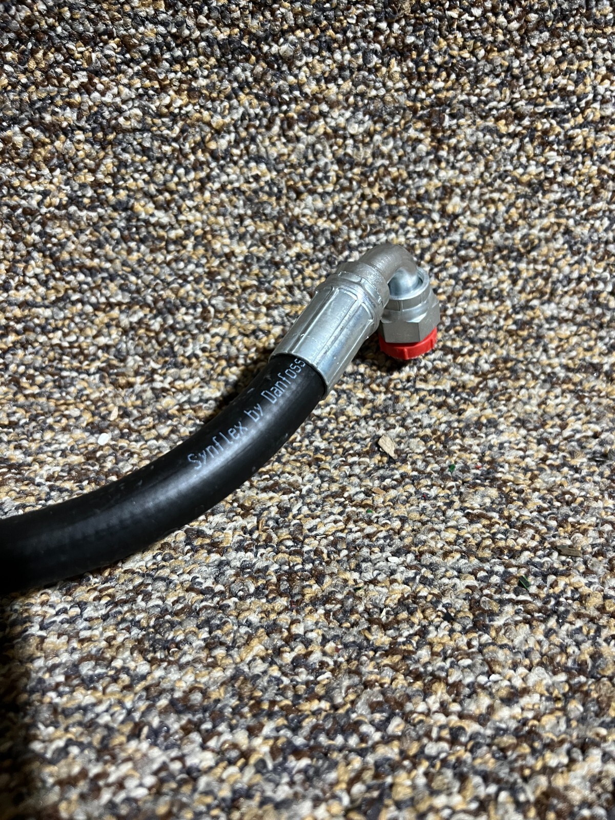 Danfoss 8534468 Rev 2 Hydraulic Hose / Fitting Black / Silver