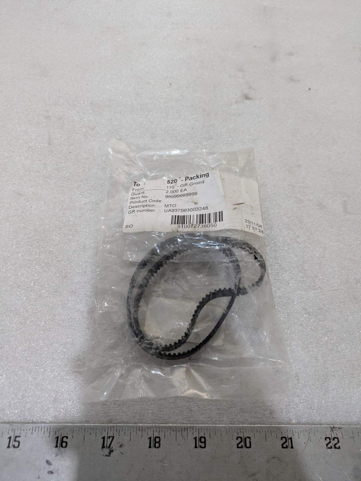 Misumi MTO UA9372593003248 110-GR Linear Shaft belt Industrial Component