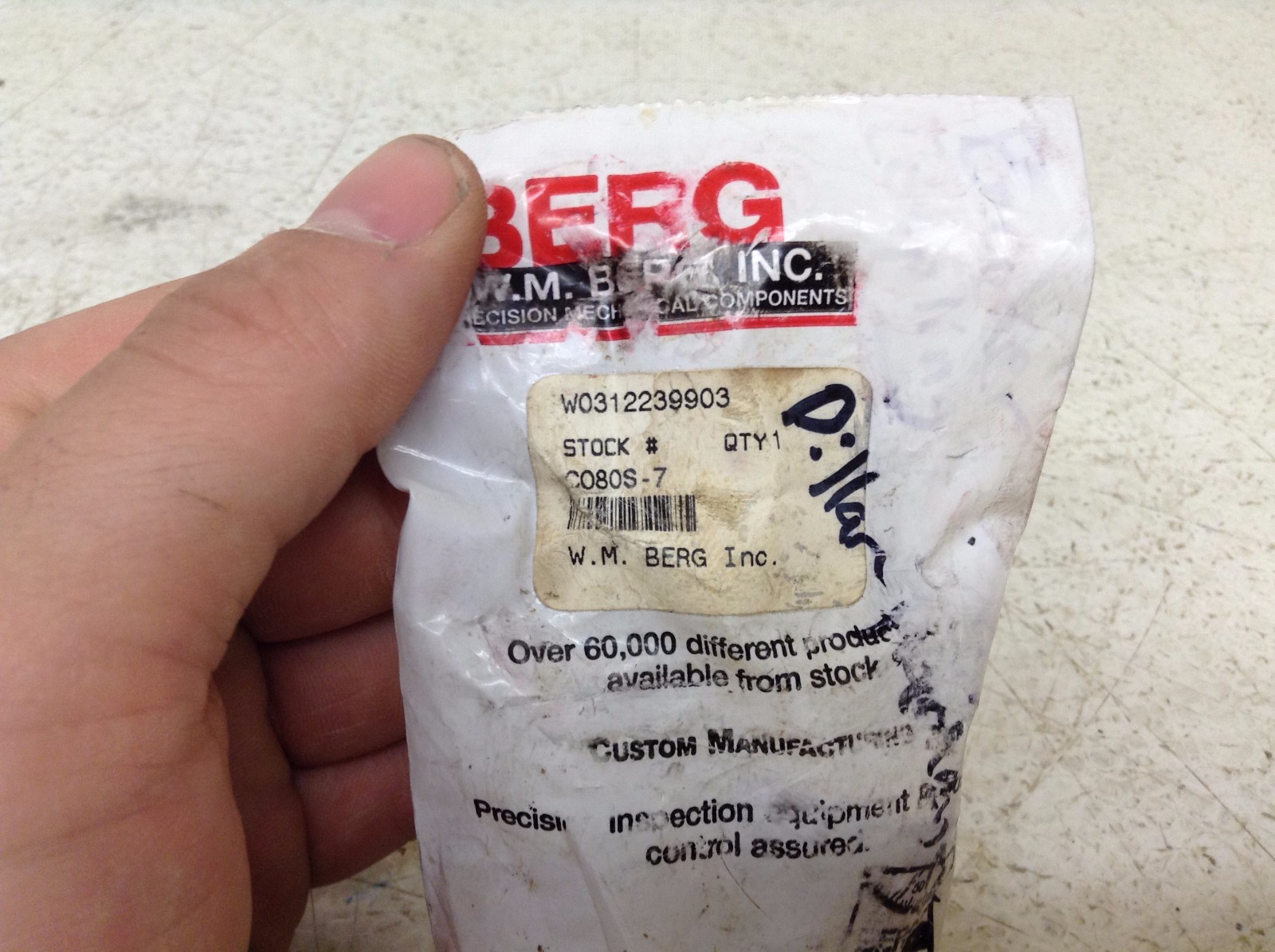 W.M. Berg W0312239903 Flex Coupling C080S-7 New (TSC)