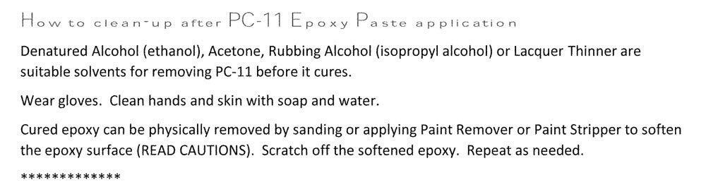 PC-Products PC-11 Epoxy Adhesive Paste Two-Part Marine Grade 4lb in Two Cans Off