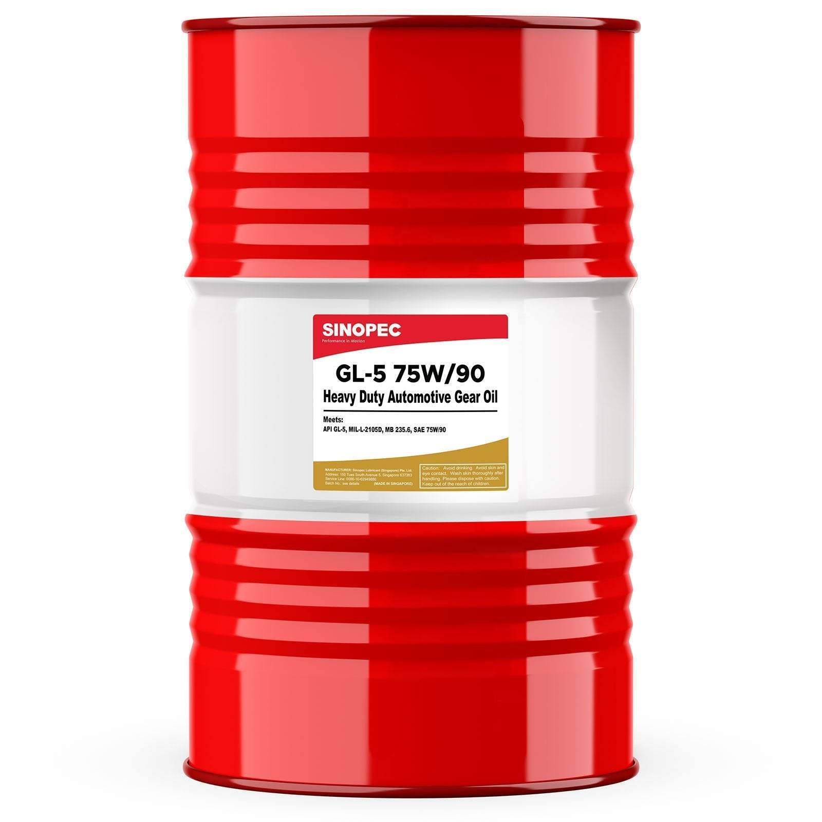 Synthetic GL-5 75W90 Heavy Duty Automotive Gear Oil – 55 Gallon Drum