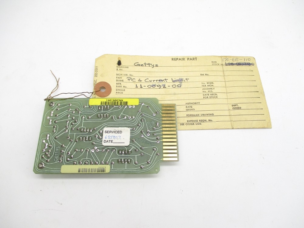 GETTYS 11-0092-00 REV. D REMAN