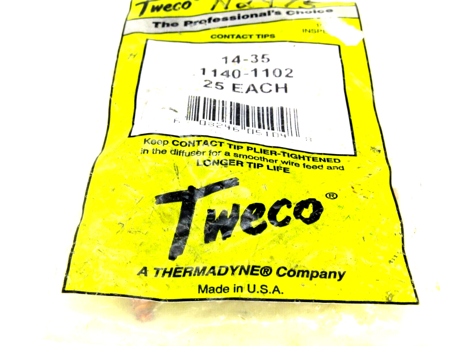 NEW TWECO 25 PCS 1140-1102 CONTACT TIPS 11401102