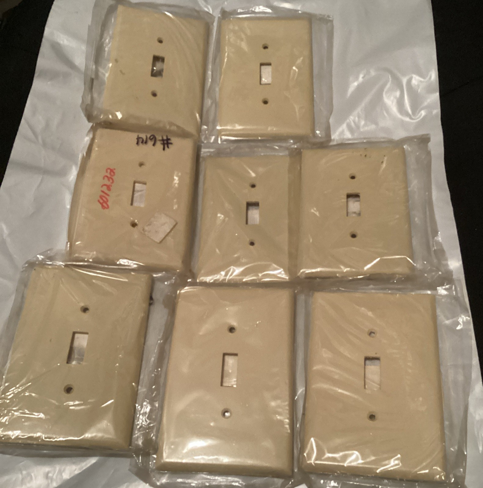 Cooper Wiring Devices Ivory Almond Switch Cover Wall Plates (8 Count) #70