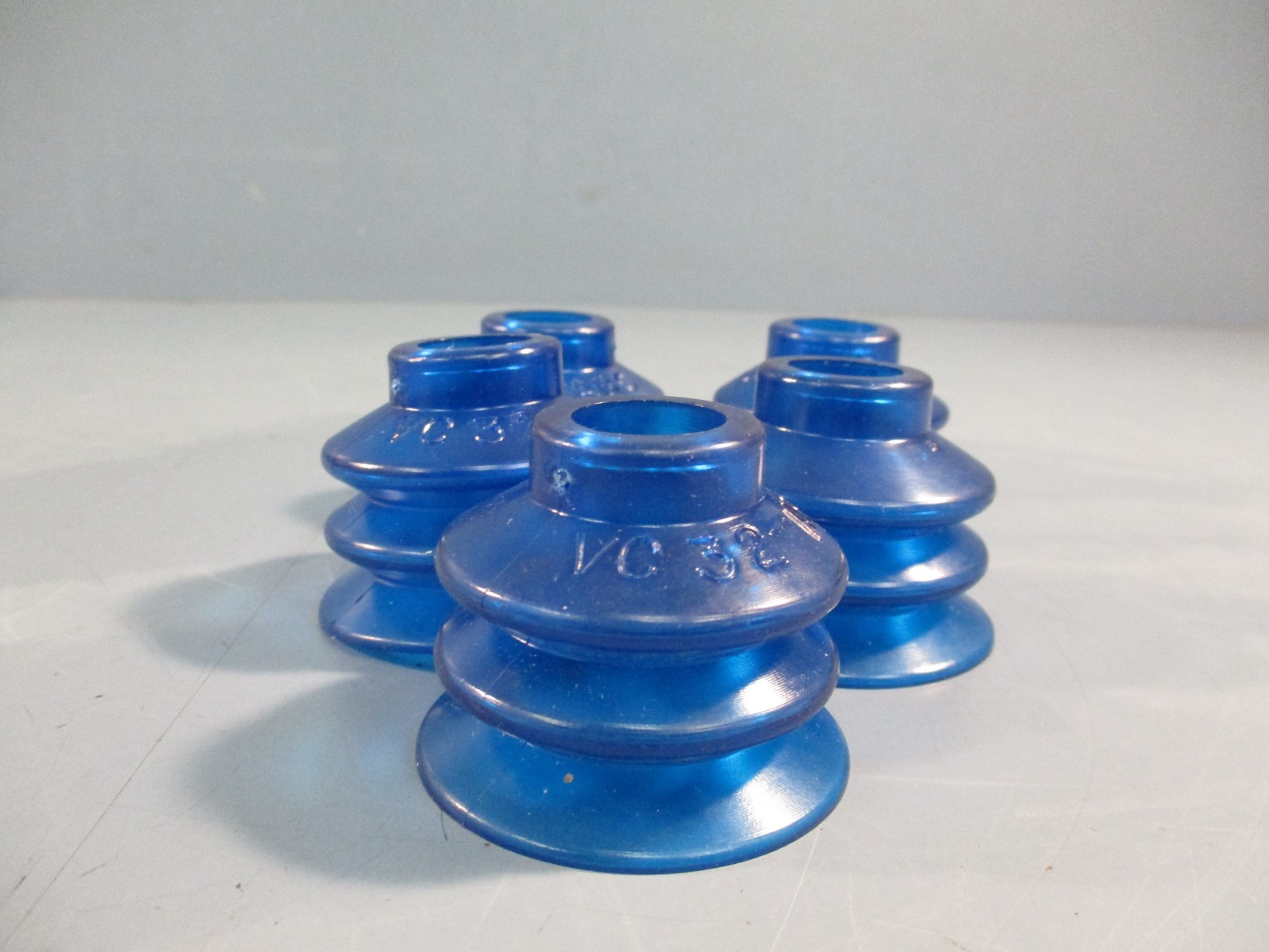 Lot of (5) Vaccon Bellows Item # VC-32ABC, Round Vacuum Cups