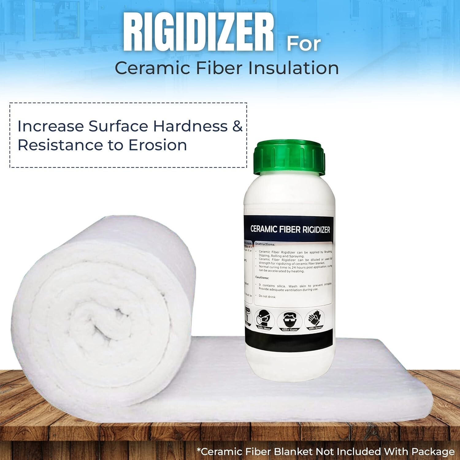 Rigidizer for Ceramic Fiber Coating – 2300F Rated – 16 Oz Rigidizer