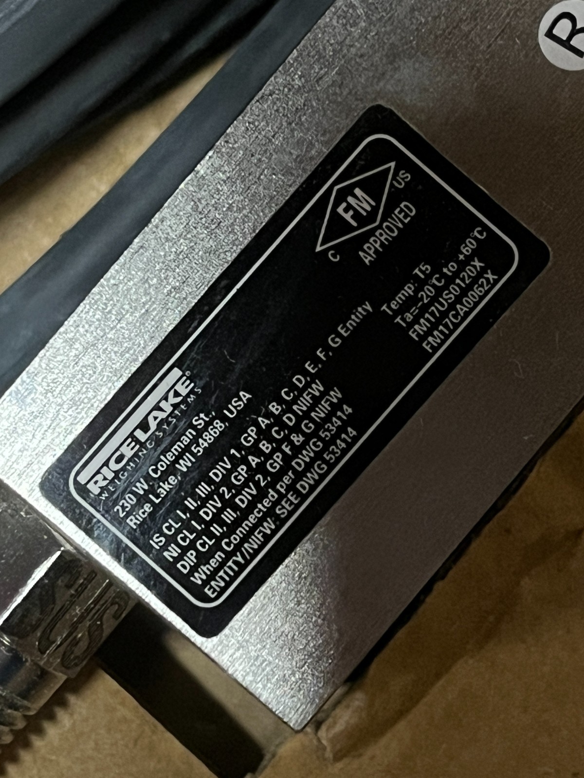 New Rice Lake RL75016-1.5KSS Load Cell 1.5K Cap 17303