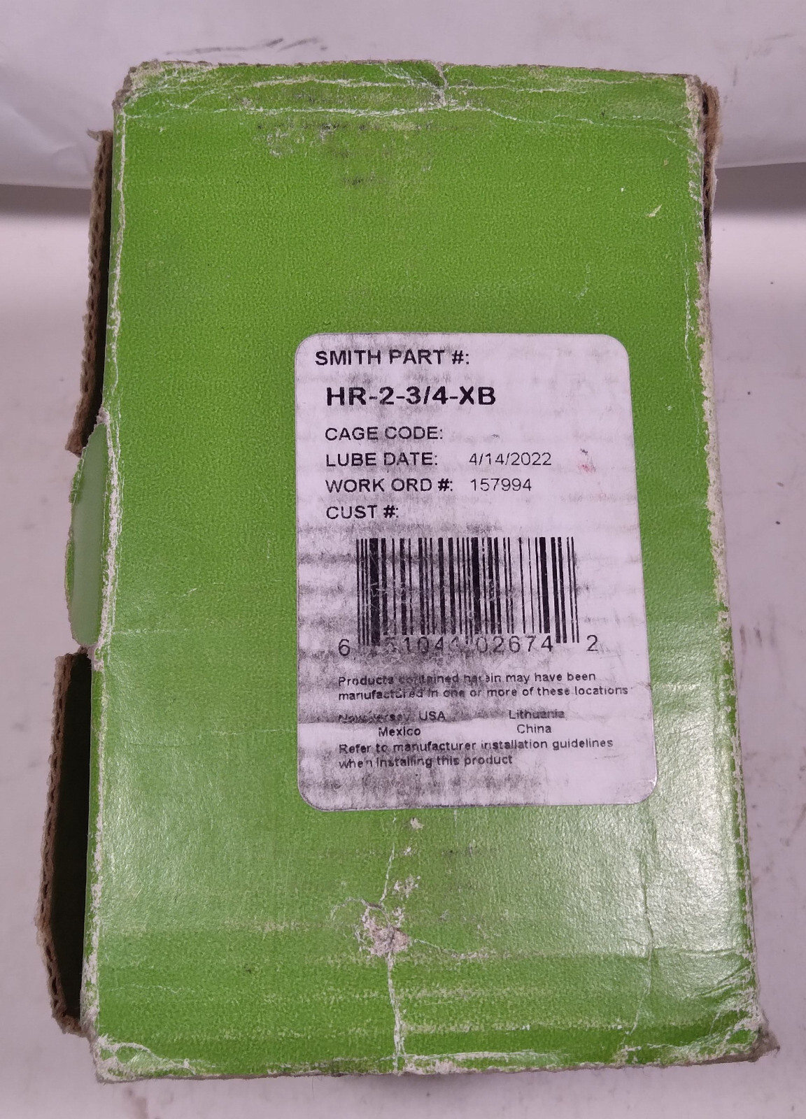 1 NEW ABC SMITH HR-2-3/4-XB CAM FOLLOWER BEARING NIB ***MAKE OFFER***