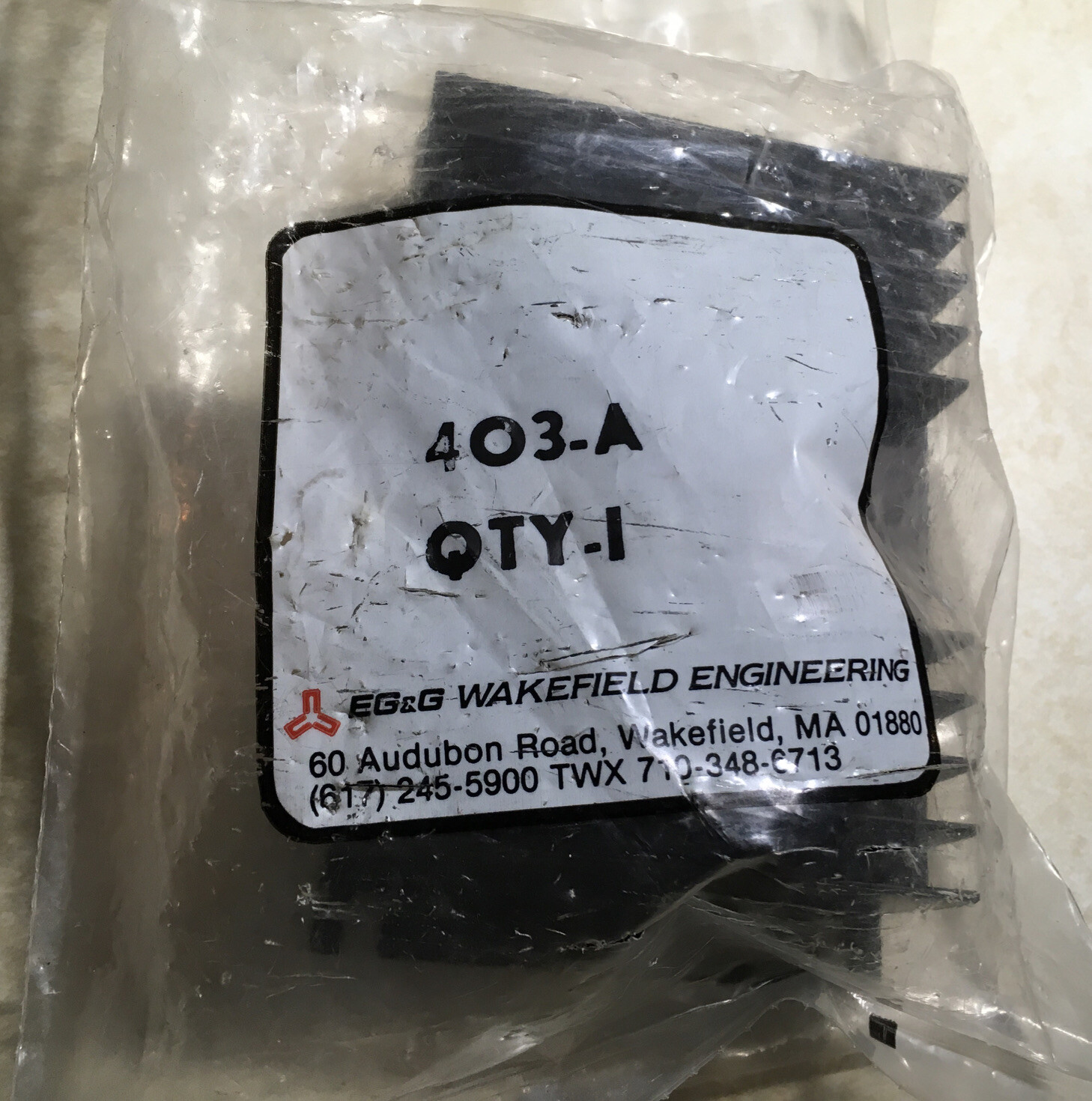 Heat Sink EG & G Wakefield Engineering 403-A Heat Sink