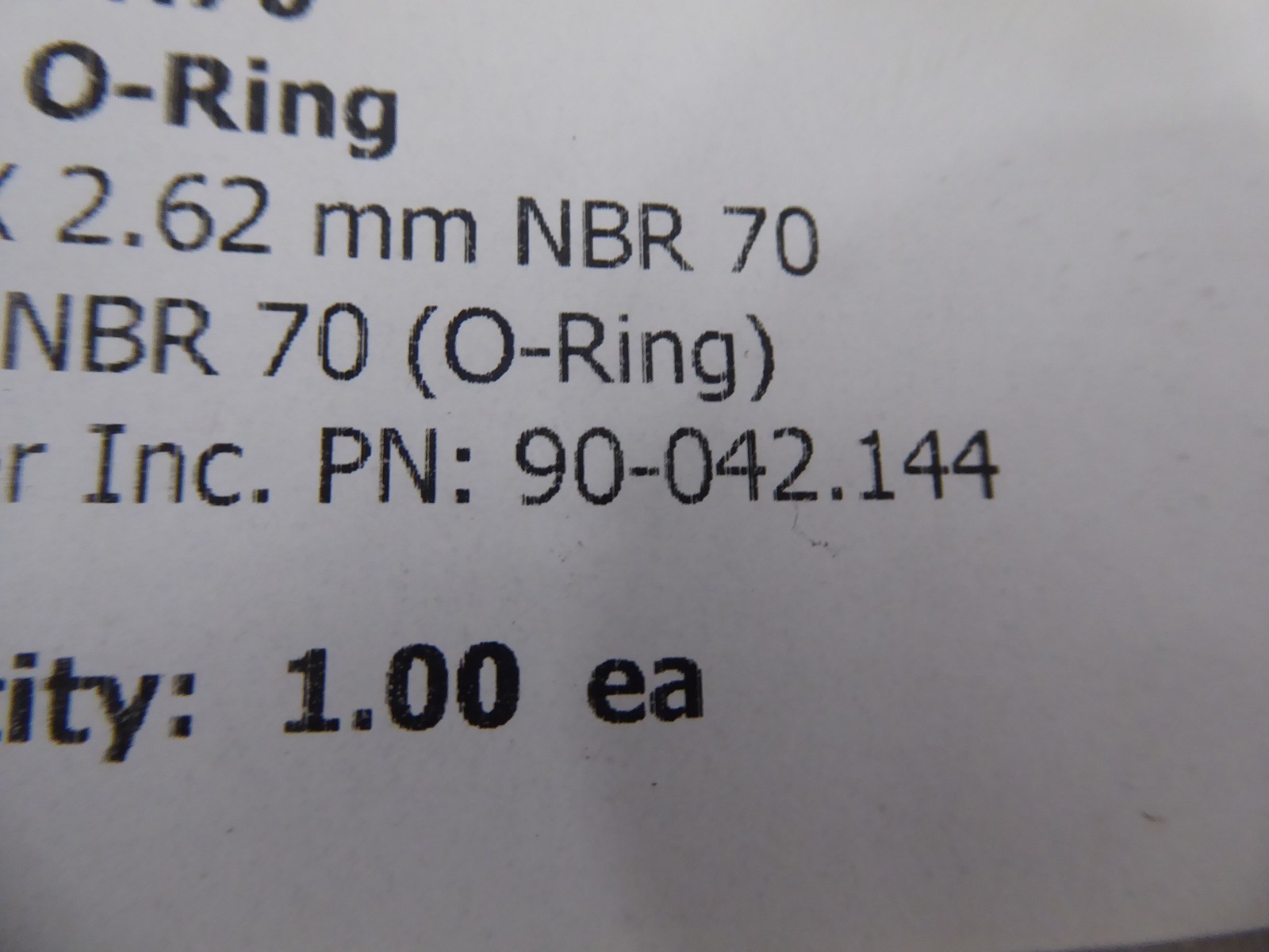 Schuler 90-042.144 O-Ring 12.4 x 2.62mm D-112N70