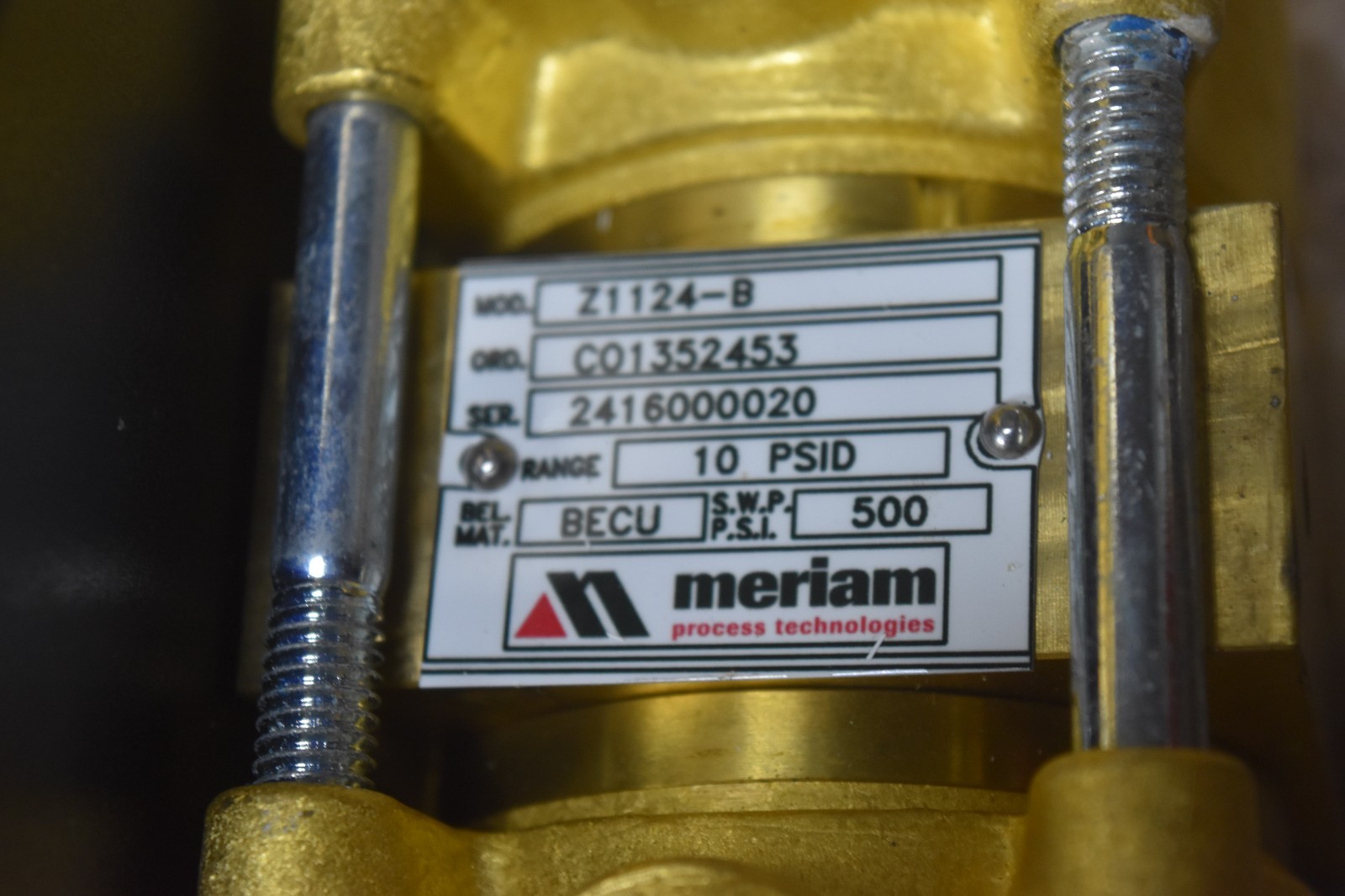 Unused Meriam Z114 B Bellows D/P Indicator FREE SHIPPING
