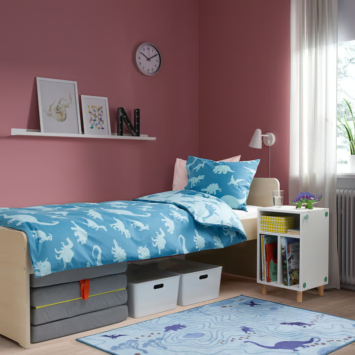 Bedside table/shelf unit, white