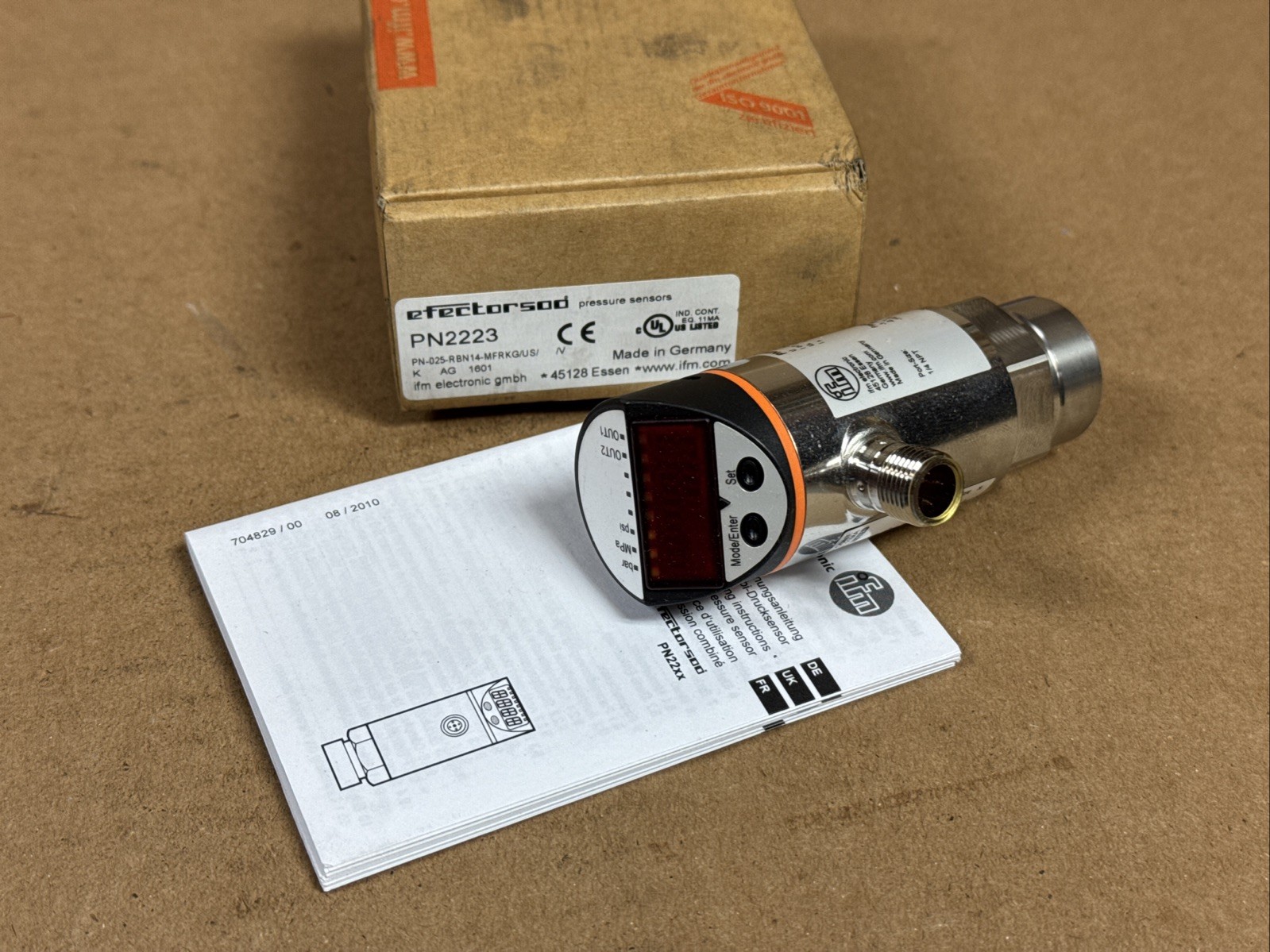 NEW IFM PN-025-RBN14-MFRKG/US V PN2223 Pressure Sensor SURPLUS FAST SHIPPING