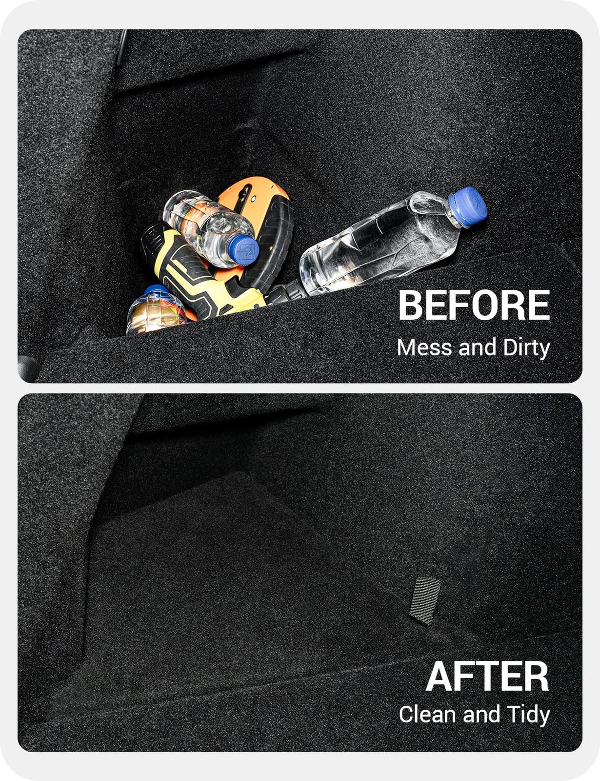 BASENOR 2025 2026 Tesla Model Y Trunk Storage Bins, (Proprietary Design) Trun…