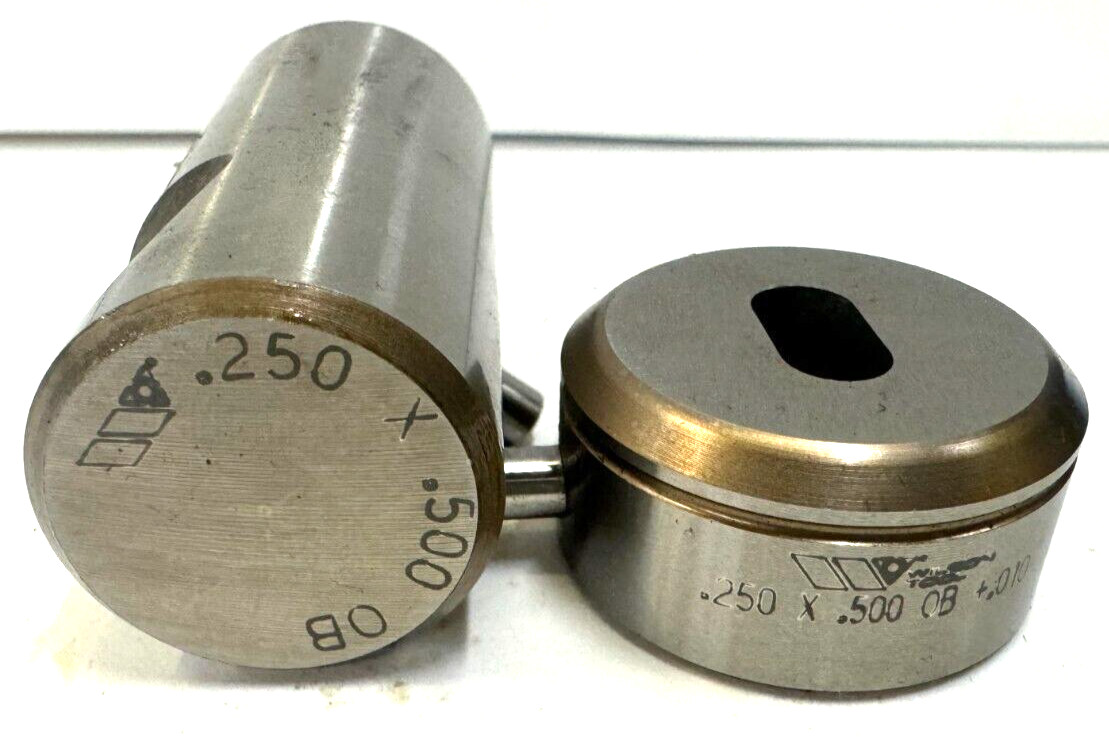 WILSON TOOL PUNCH & DIE SET STN 28XX OBLONG 0.500″ X 0.250″ 1 1/4″ OD