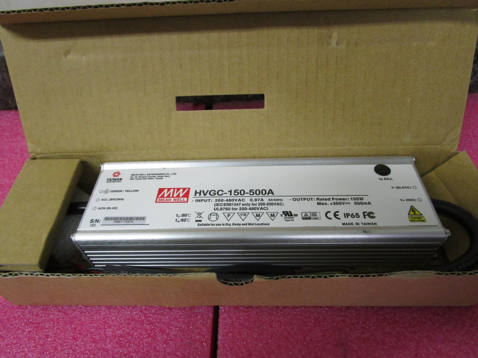 NEW! Mean Well 150W Power Supply HVGC-150-500A