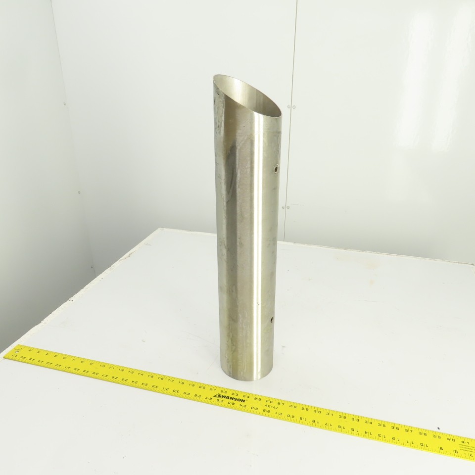 5″ OD x 25-1/2″ Stainless Steel Exhaust Top Stack Pipe Miter Cut