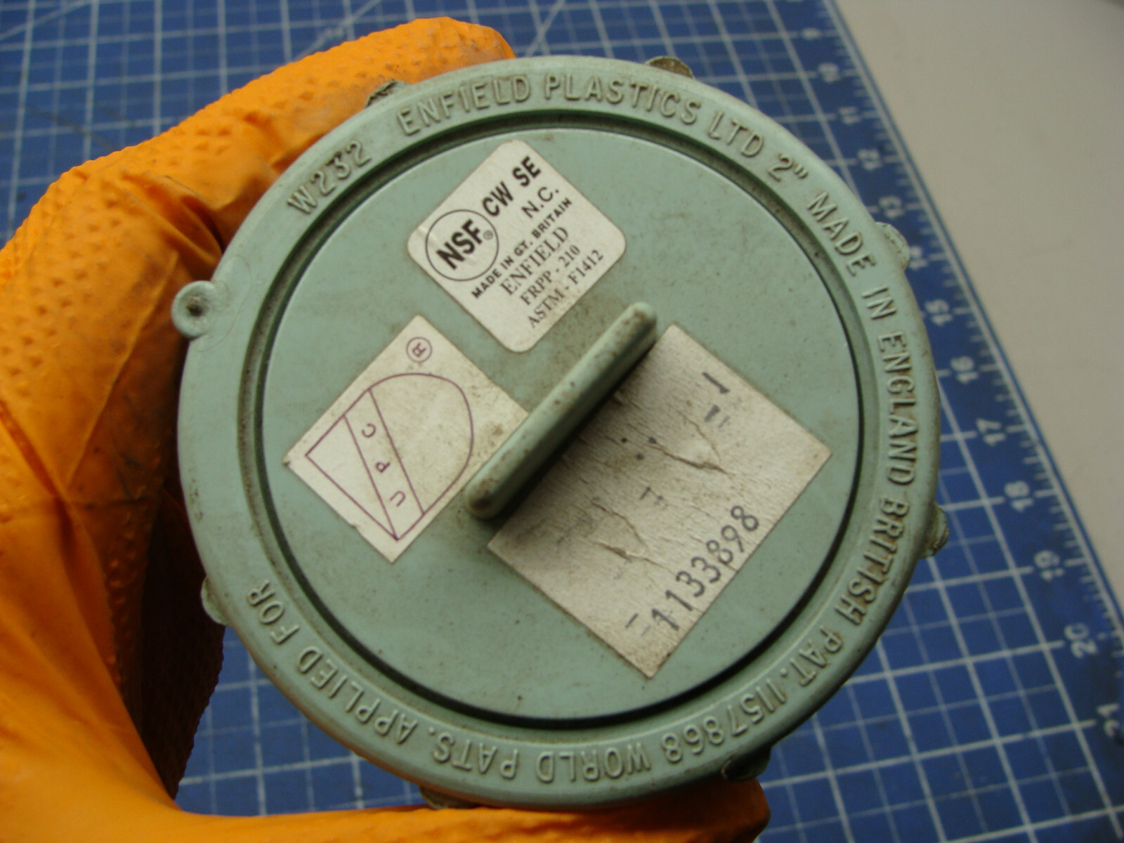ENFIELD FRPP-210 ASTM-F1412 W162 2″ COUPLING W/END CAP W232