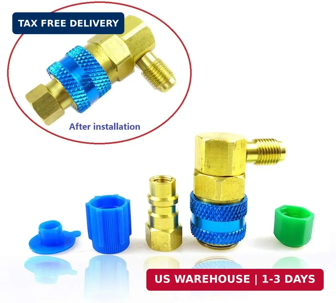AC Oil Injector Tool Fit for C R134A R12 R22 Oil and Dye Injector Refrigerant To