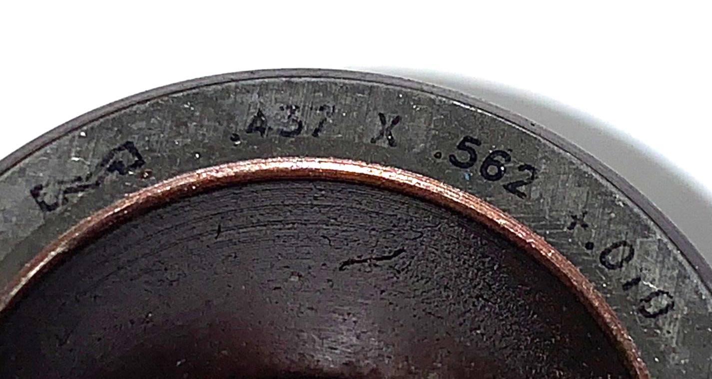 MATE PRECISION ROUND DIE 0.437″ X 0.562″ + .010 SLUG FREE 1-1/2″ OD 1-1/16″ ID