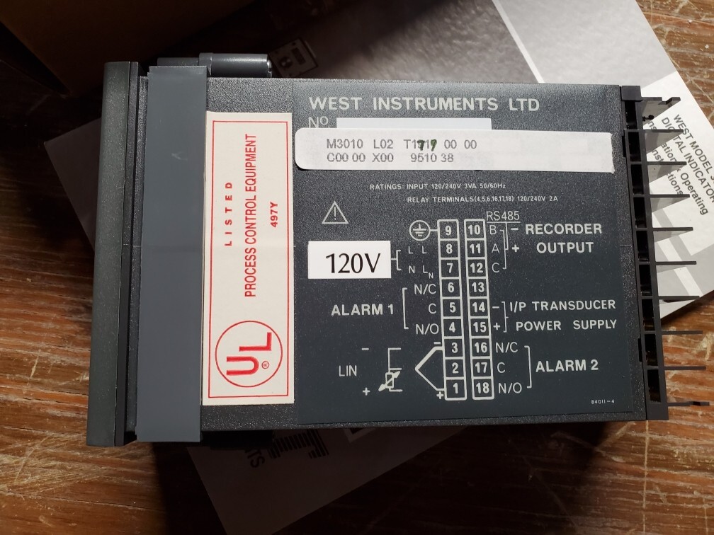 West Instruments Digital Process, Temperature – Indicator – 3000 Series