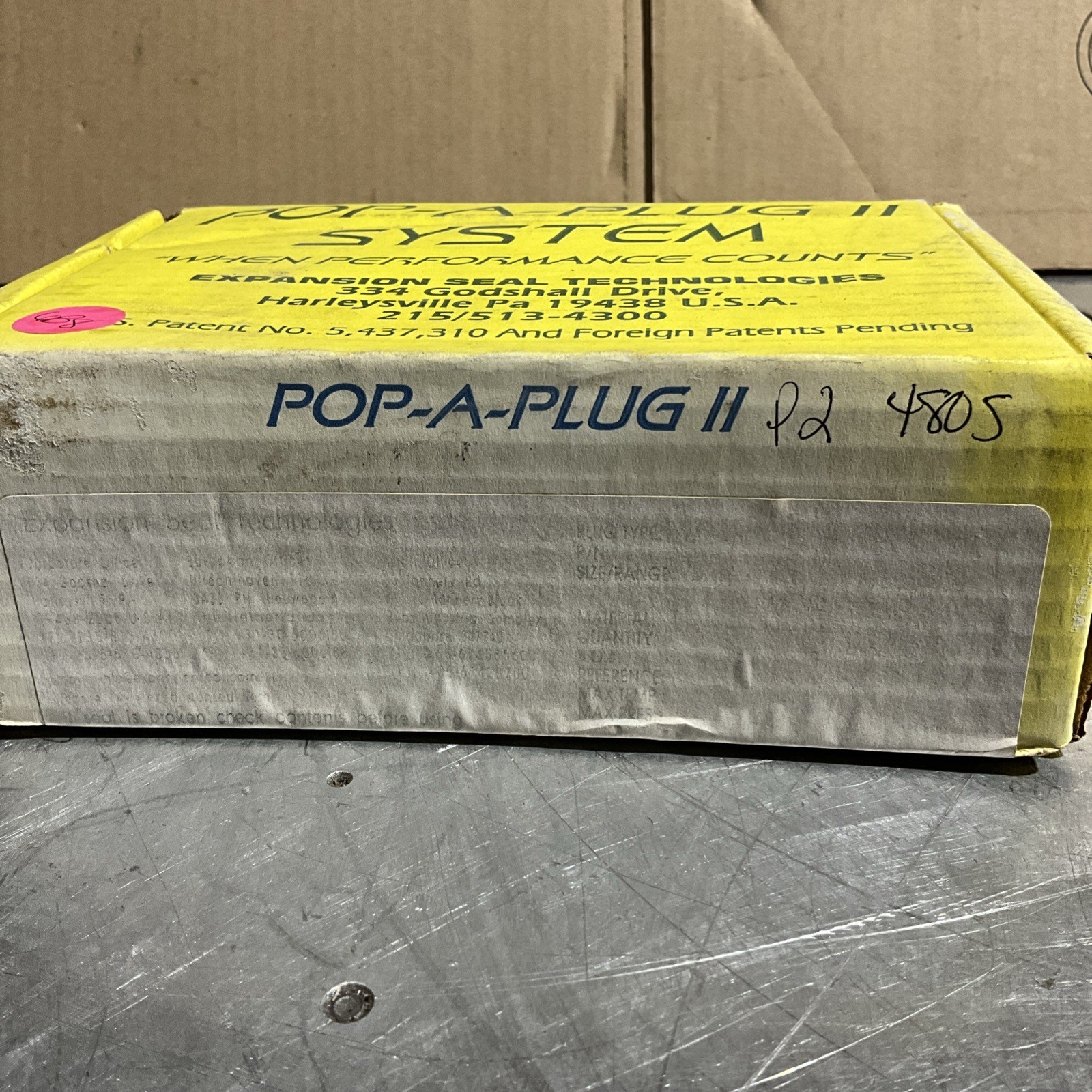 Pop-A-Plug II Kit P2-480-S 0.480”/0.481” To 0.500” ID (Box Of 10)