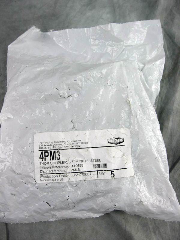 Lot of 5 Dixon Dual Lock Thor Coupler PML6 4PM3 3/8″ M-NPTF