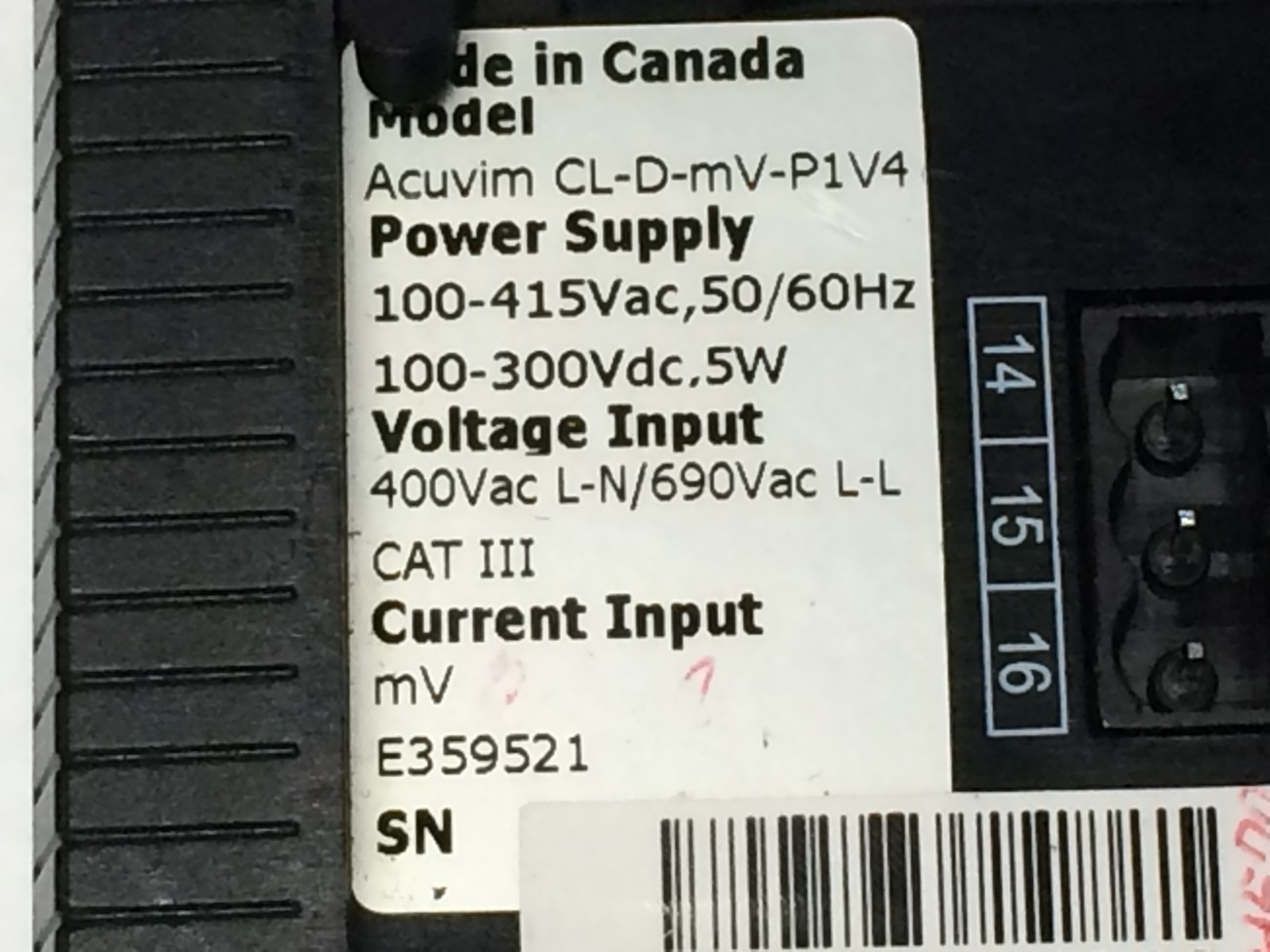 AcCuEnergy Acuvim CL-D-VP-P1V4 Multifuction Power and Energy Meter