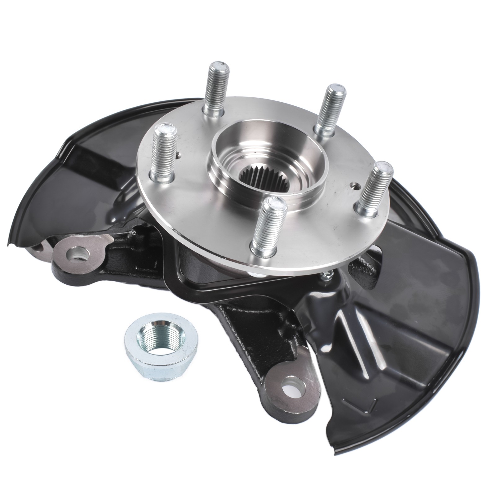 Front Left Steering Knuckle & Hub Bearing Assy for 2012 Honda Civic 1.5L/1.8L