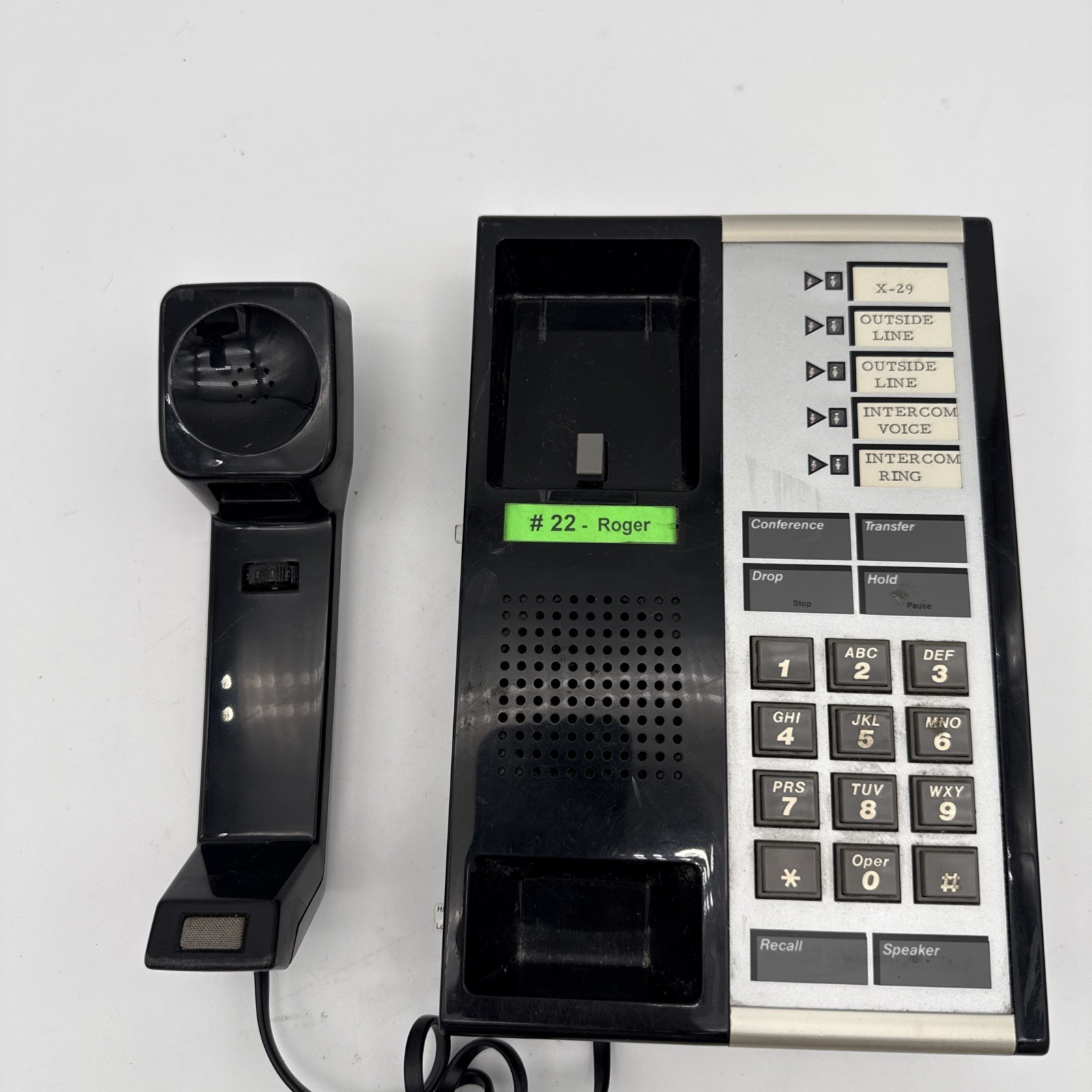 Vintage Office Landline Desk Phone Multi Line Intercom AT&T 27302H01C Recall