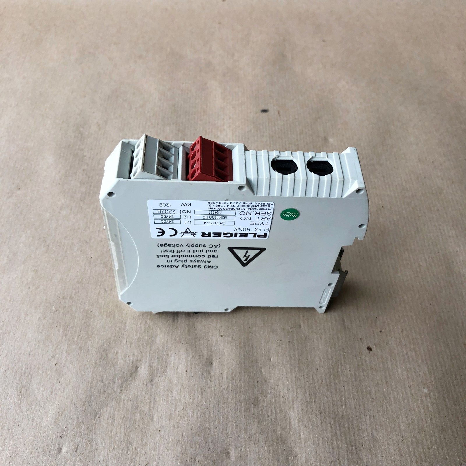 PLEIGER CM3/S24 CONTROL MODULE 9341100110